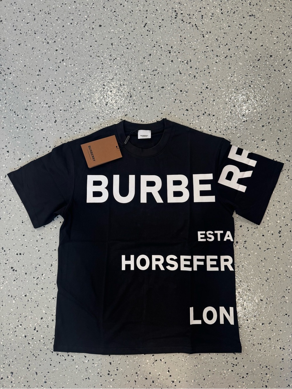 Burb Black Graphic Logo T-Shirt